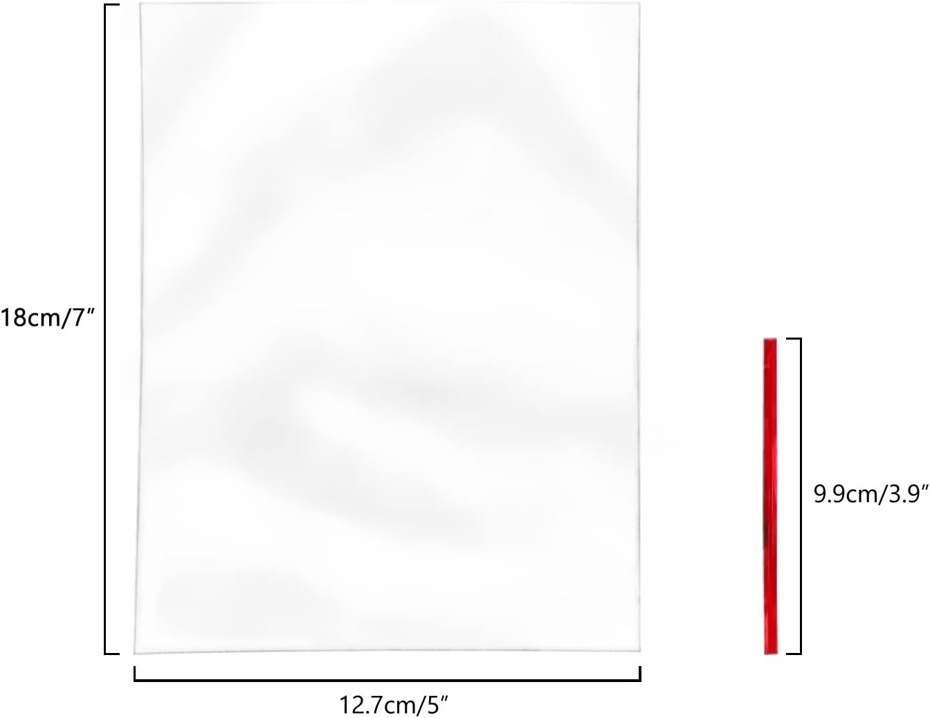 XLSFPY 100PCS Clear Cellophane Bags, 5x7 Small Treat Bags with Ties, Cake Pop Bags, Candy Bags, Goodie Bags, Rice Crispy Treat Bags, Clear Bags for Favors Birthday Party (5'' x 7'')