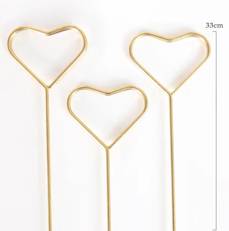 40Pcs Floral Card Holder Picks, Photo Holders for Centerpieces, Metal Floral Place Gift Card Holder for Tables, 12 Inch Suitable for DIY Holder Cake Topper, Sticks for Flower Bouquet