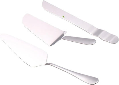Cake Knife and Server Set Wedding Stainless Steel Cake Cutting Set For Wedding Include Cake Cutter And Cake Perfect For Wedding, Birthday, Parties and Events