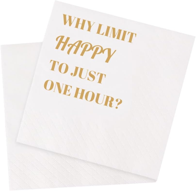 Funny Cocktail Napkins 100Pcs Funny Quotes Saying Disposable Paper Party Napkins 4.5 x 4.5 Two-ply (I Feel Sorry For People Who Don’t Know Us Napkins)