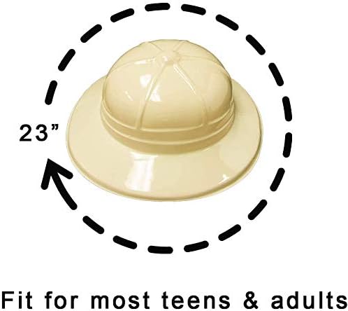 Super Z Outlet Safari Party Hats Plastic Jungle Theme Animals Explorer Pith Halloween Costume Toy for Kids