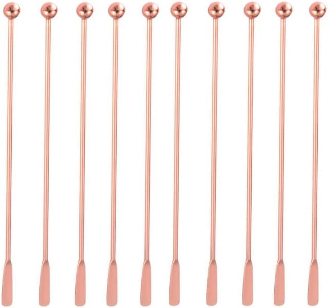 5 pcs Stainless Steel Coffee Beverage Stir Sticks Cocktail Stirrers Drink Swizzle Stick 7.4" Swizzle Stick Picks Tools