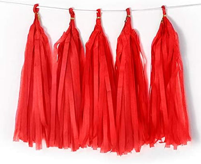 9.8in Blue Tissue Paper Tassel DIY Hanging paper decorations Party Garland Decor for Party Decorations Wedding,Festival,Baby Shower Decoration 20PCS25cm