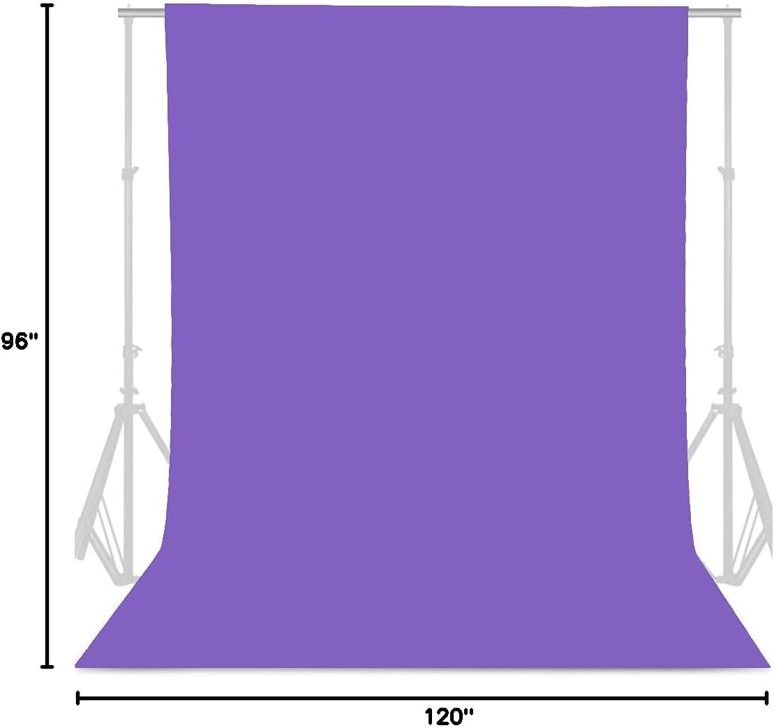 GFCC 8FTX10FT White Backdrop Background for Photography Photo Booth Backdrop for Photoshoot Background Screen Video Recording Parties Curtain