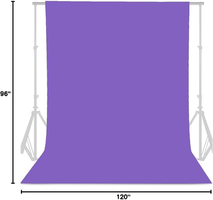 GFCC 8FTX10FT White Backdrop Background for Photography Photo Booth Backdrop for Photoshoot Background Screen Video Recording Parties Curtain