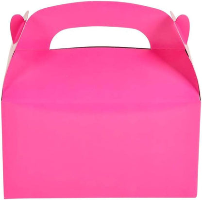 The Dreidel Company Gable Treat Boxes, Party Favors, 6.25" x 3.5" x 3.5" Inch Box, 25-Pack (Assorted)