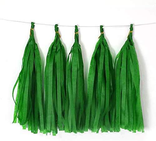 9.8in Blue Tissue Paper Tassel DIY Hanging paper decorations Party Garland Decor for Party Decorations Wedding,Festival,Baby Shower Decoration 20PCS25cm