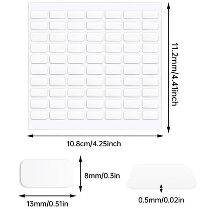 JANYUN 140 Pieces Adhesive Dots,Removable Round Putty Clear Tack No Trace Small Tape Stickers for Wall Hanging Festival Poster Office Party Decoration Picture Crafts