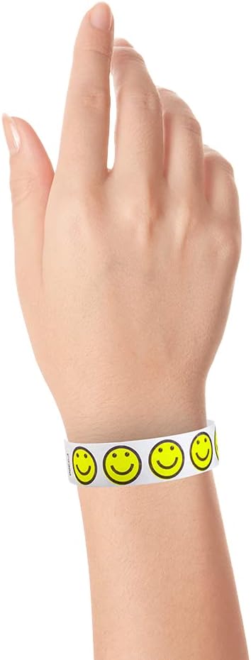 500 WristCo Black Checkered/Checks Tyvek Wristbands for Events - Comfortable Tear Resistant Paper Bracelets ID Wrist Bands for Concerts Festivals Admission Party Identification