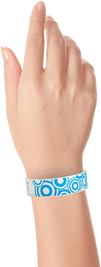 500 WristCo Black Checkered/Checks Tyvek Wristbands for Events - Comfortable Tear Resistant Paper Bracelets ID Wrist Bands for Concerts Festivals Admission Party Identification