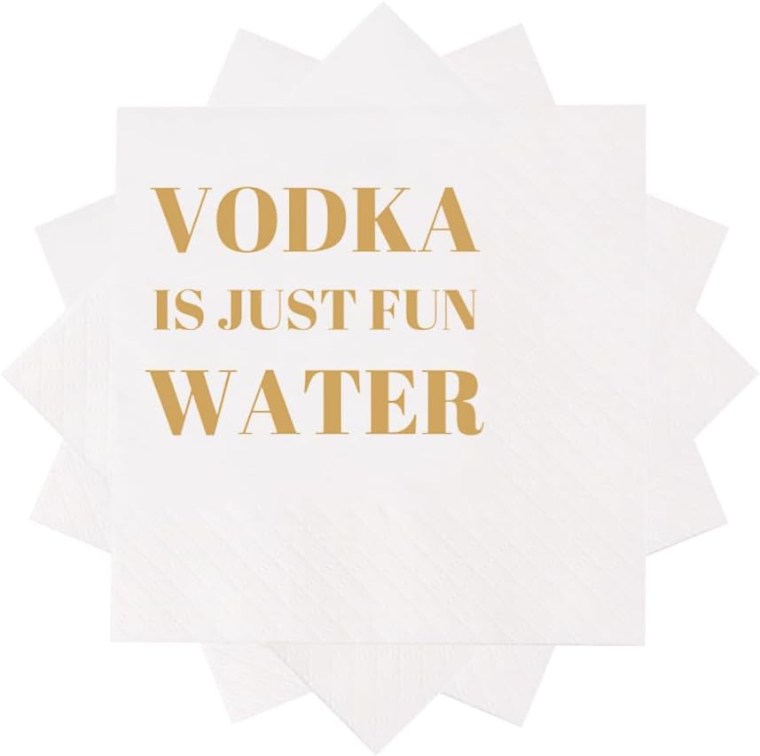 Funny Cocktail Napkins 100Pcs Funny Quotes Saying Disposable Paper Party Napkins 4.5 x 4.5 Two-ply (I Feel Sorry For People Who Don’t Know Us Napkins)