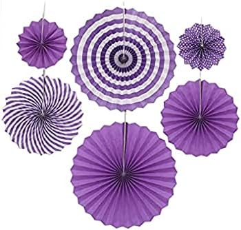 Sunflower Yellow Hanging Tissue Paper Fans - 6'', 3 Count - Perfect for Parties & Home Decor