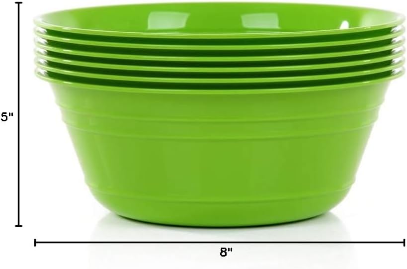 Mintra Home Snack Bowls (Medium 6pk (1.8L), Assorted)