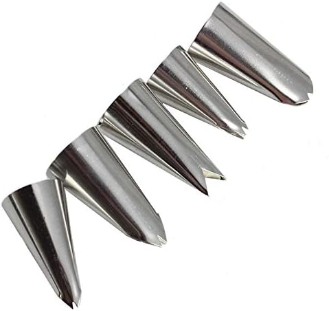 Piping Tips For Cake Decorating, Stainless Steel Icing Piping Nozzles For Pastry Fondant Decorating Tools (C)