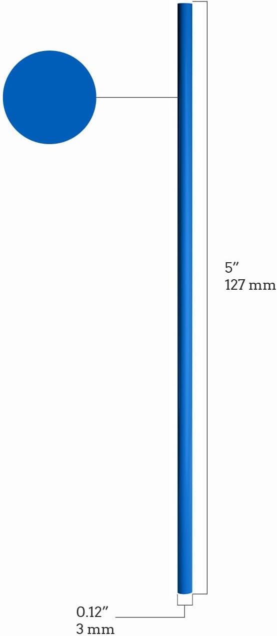Disposable Plastic Coffee Stirrer Straw - 5 Inch Sip Stir Stick (1000, Neon)
