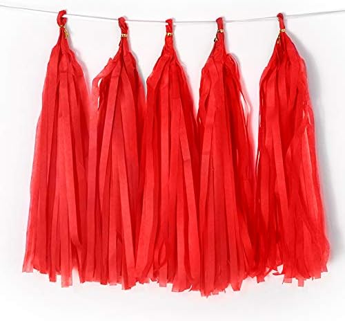 9.8in Blue Tissue Paper Tassel DIY Hanging paper decorations Party Garland Decor for Party Decorations Wedding,Festival,Baby Shower Decoration 20PCS25cm