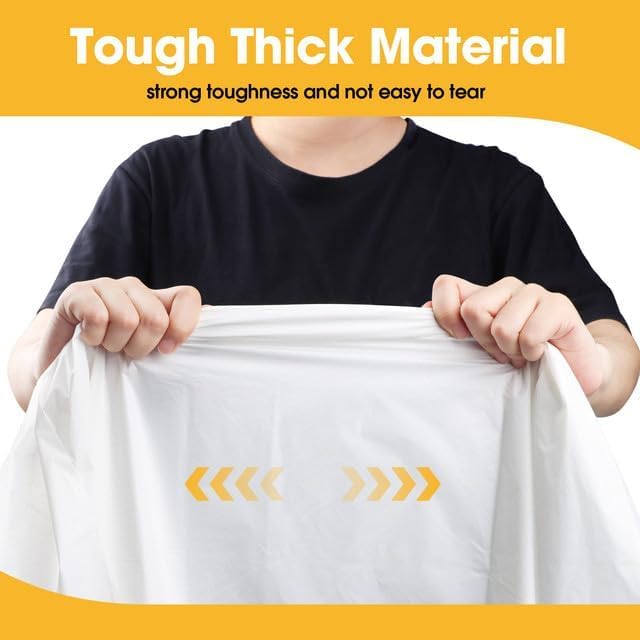 Niuara White Plastic Table Cloth - 4 Pack 54" × 108" Rectangle Disposable Tablecloths for 6FT Tables, Table Cover for Party, Holiday & Gathering Use