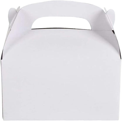 The Dreidel Company Gable Treat Boxes, Party Favors, 6.25" x 3.5" x 3.5" Inch Box, 25-Pack (Assorted)