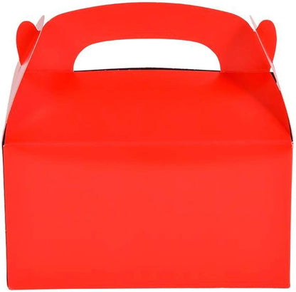 The Dreidel Company Gable Treat Boxes, Party Favors, 6.25" x 3.5" x 3.5" Inch Box, 25-Pack (Assorted)