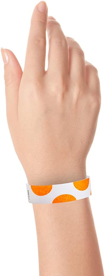 500 WristCo Black Checkered/Checks Tyvek Wristbands for Events - Comfortable Tear Resistant Paper Bracelets ID Wrist Bands for Concerts Festivals Admission Party Identification