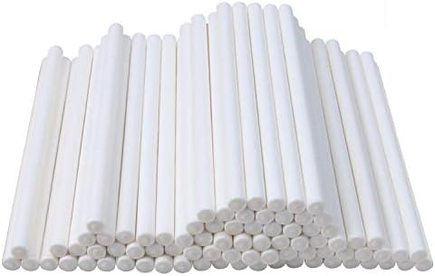 Cake Pop Sticks, 8" Paper Sticks for Cake Pops, Lollipops, Candy Apples, 100/Pack, Bake Shop Supply
