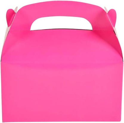 The Dreidel Company 12-Pack Black Gable Treat Boxes, Goodies Favor Box for Kids Birthday, Candy Boxes Party Favors, Weddings Events, Baby Shower, 6.25" x 3.5" x 3.5" Inch