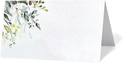 120 Pack place cards with Watercolor pattern Seating Place Cards for table setting table Weddings,Banquets,Dinner Parties,Name Cards