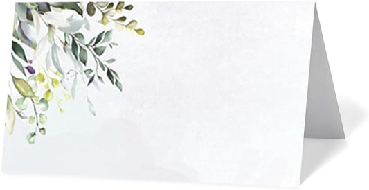 120 Pack place cards with Watercolor pattern Seating Place Cards for table setting table Weddings,Banquets,Dinner Parties,Name Cards