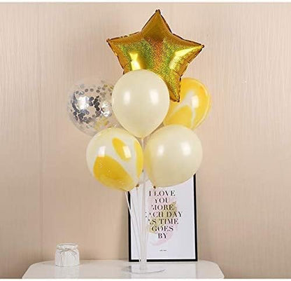 LANGXUN 28" Height Table Balloon Stand Kit for Birthday Party Wedding Decorations, Balloons Arch Kit for Graduation Party and Christmas Balloon Decorations (8 Pack)
