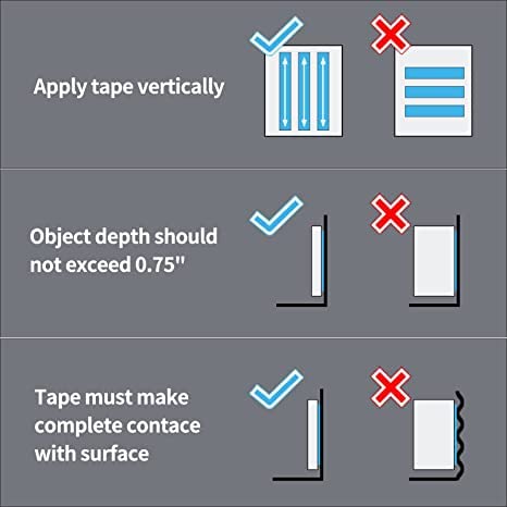 Art3d Double-Sided Mounting Tape (10FT), Multipurpose Removable Adhesive Foam Tape, Transparent, Household