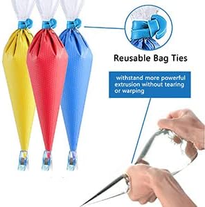 100 Pieces Piping Bags Disposable - Tipless Piping Bags | Pastry Bags | Icing Bags | Frosting Bags for Cake Cookies Baking Decorating (14 inch bags-A)