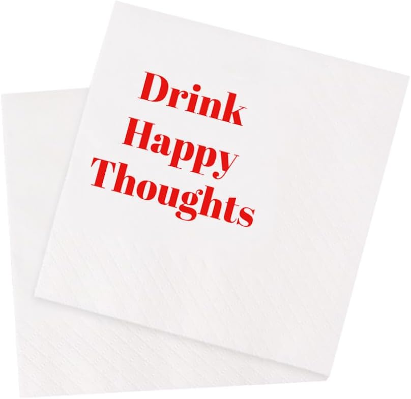 Funny Cocktail Napkins 100Pcs Funny Quotes Saying Disposable Paper Party Napkins 4.5 x 4.5 Two-ply (I Feel Sorry For People Who Don’t Know Us Napkins)