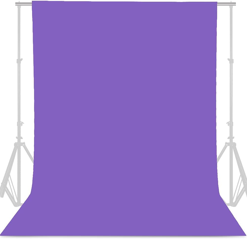 GFCC 8FTX10FT White Backdrop Background for Photography Photo Booth Backdrop for Photoshoot Background Screen Video Recording Parties Curtain
