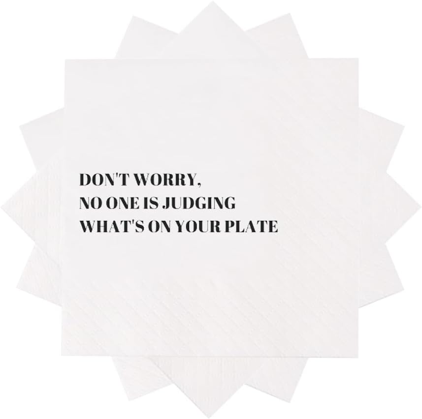Funny Cocktail Napkins 100Pcs Funny Quotes Saying Disposable Paper Party Napkins 4.5 x 4.5 Two-ply (I Feel Sorry For People Who Don’t Know Us Napkins)