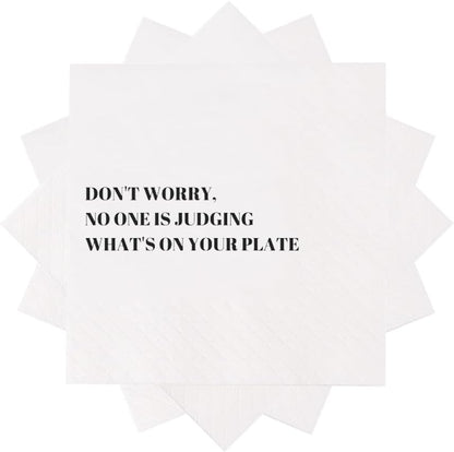 Funny Cocktail Napkins 100Pcs Funny Quotes Saying Disposable Paper Party Napkins 4.5 x 4.5 Two-ply (I Feel Sorry For People Who Don’t Know Us Napkins)