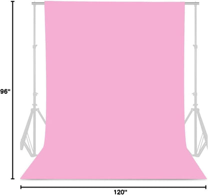 GFCC 8FTX10FT White Backdrop Background for Photography Photo Booth Backdrop for Photoshoot Background Screen Video Recording Parties Curtain