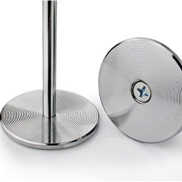 New Star Foodservice Ring-Clip Table Number Holder / Place Card Stand, 8 Inch, Silver, Set of 12