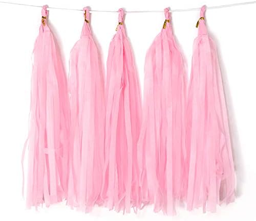 9.8in Blue Tissue Paper Tassel DIY Hanging paper decorations Party Garland Decor for Party Decorations Wedding,Festival,Baby Shower Decoration 20PCS25cm