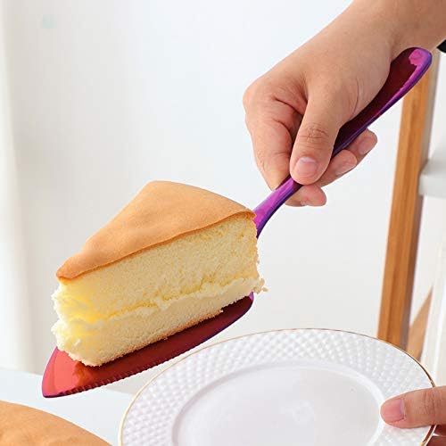 Wedding Cake Knife Server Set, 304 Stainless Steel Spatula Baking Tool Cake Shovel Butter Knives For Pie/Pizza/Cheese (Gold)