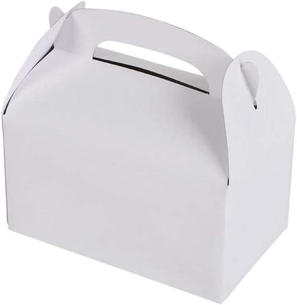 The Dreidel Company Gable Treat Boxes, Party Favors, 6.25" x 3.5" x 3.5" Inch Box, 25-Pack (Assorted)