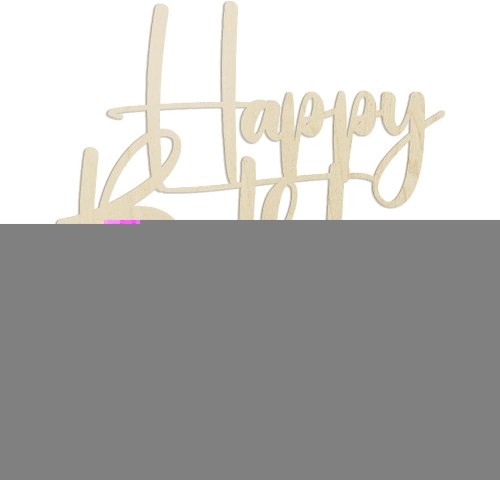 Happy Birthday Cake Topper,black Glitter Cake Pick Bunting Decor for Anniversary Birthday Party Cake Decorations Supplies