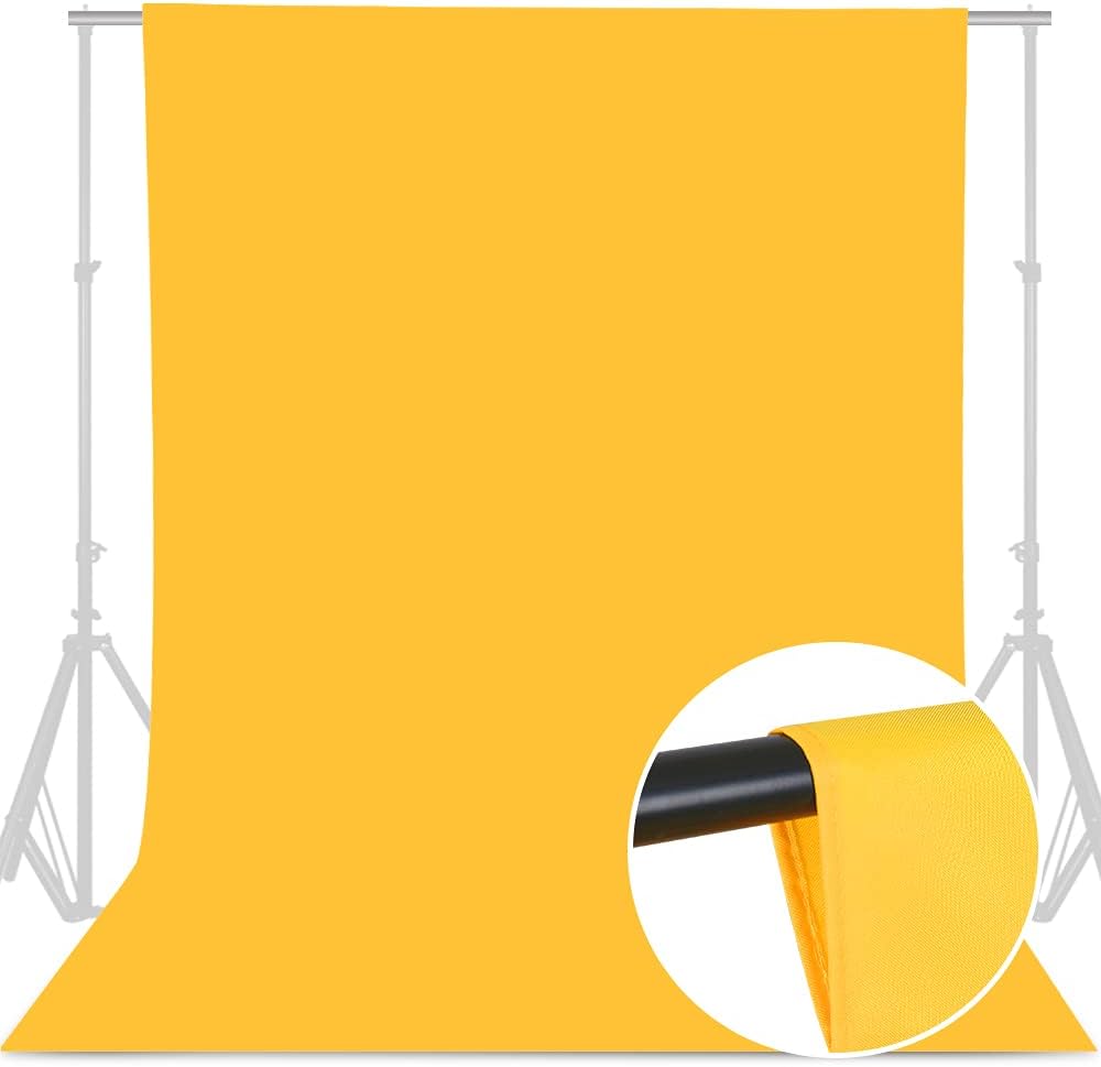 GFCC 8FTX10FT White Backdrop Background for Photography Photo Booth Backdrop for Photoshoot Background Screen Video Recording Parties Curtain