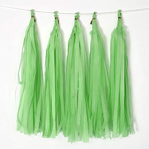 9.8in Blue Tissue Paper Tassel DIY Hanging paper decorations Party Garland Decor for Party Decorations Wedding,Festival,Baby Shower Decoration 20PCS25cm