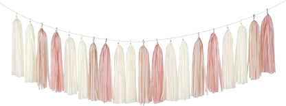 Navy-Blue White-Silver Tassel Garland Streamers - 15pcs Party Decorations Tissue Paper Tassels Banner,Graduation 2025 Wedding Baby Bridal Shower Hanging Decoration Boy Birthday Backdrop Decor Panduola