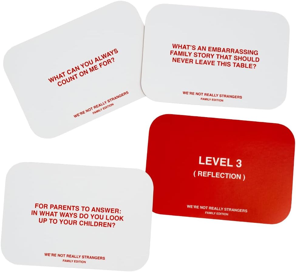 WE'RE NOT REALLY STRANGERS Card Game - 150 Conversation Cards for Adults, Teens, Couples, & Strangers - Icebreaker Questions for Game Night or Date Night, Ages 15+, 2-6 Players