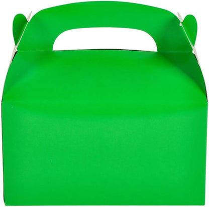 The Dreidel Company 12-Pack Black Gable Treat Boxes, Goodies Favor Box for Kids Birthday, Candy Boxes Party Favors, Weddings Events, Baby Shower, 6.25" x 3.5" x 3.5" Inch