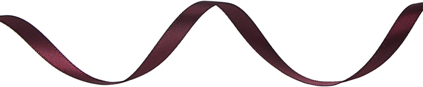 Ribbli Double Faced White Satin Ribbon,3/8” x Continuous 25 Yards,Fabric Ribbon use for Bows Bouquet,Gift Wrapping,Floral Arrangement