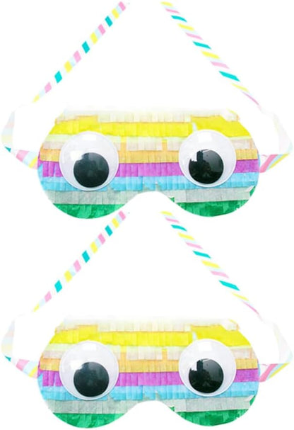 SUPVOX 2pcs Paper Eye Masks for Boys and Girls Birthday Party Games Fun Pinata Supplies for Boy Girl Celebrations Lightweight and Eye-catching Design