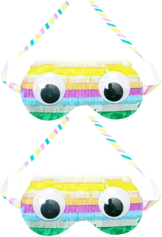 SUPVOX 2pcs Paper Eye Masks for Boys and Girls Birthday Party Games Fun Pinata Supplies for Boy Girl Celebrations Lightweight and Eye-catching Design