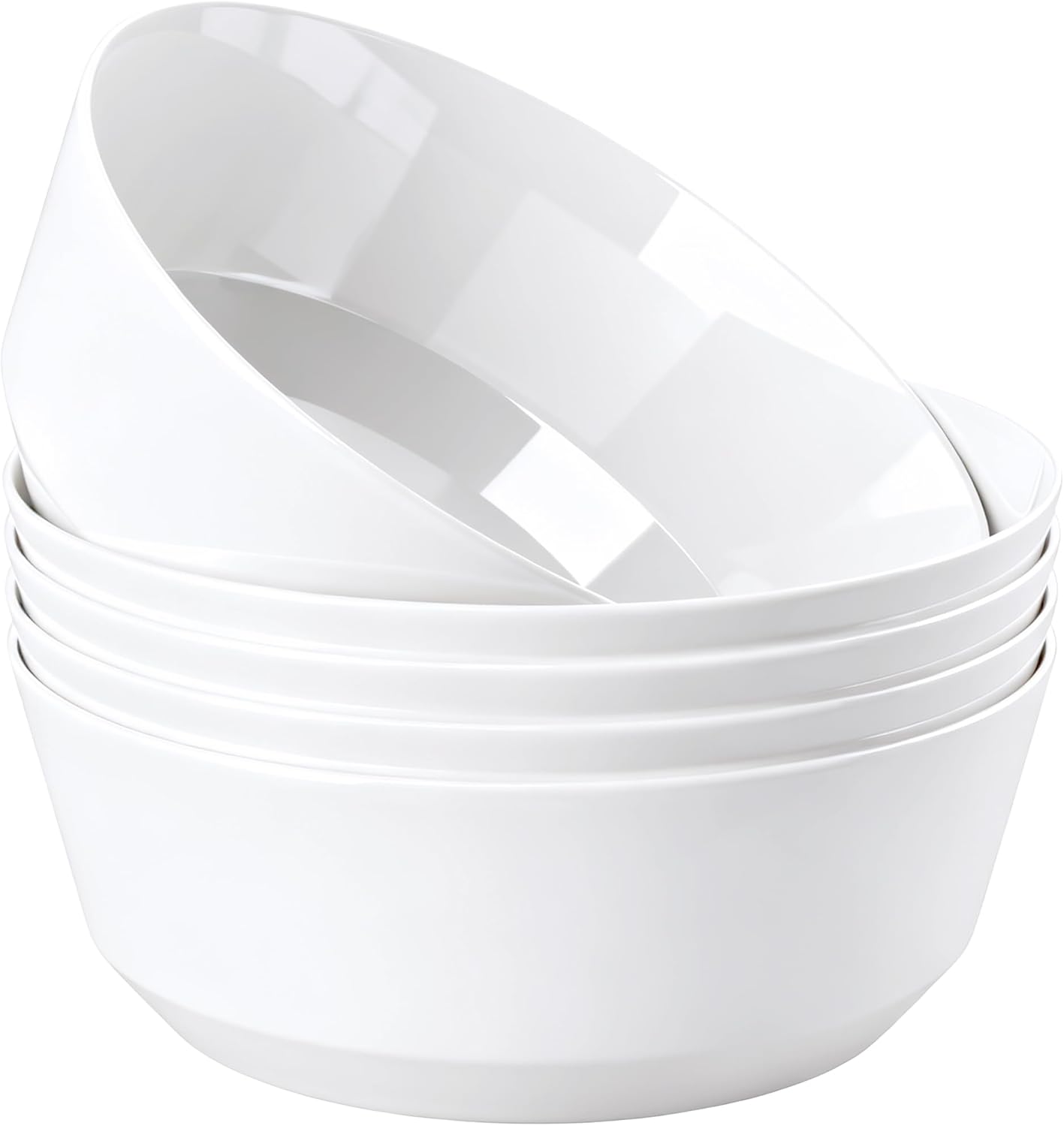 Hioasis 8 Pack Plastic Serving Bowls 128oz Gold Glitter Plastic Bowls Heavy Duty Disposable Serving Bowls for Party Snack & Salad & Candy & Bar Buffet